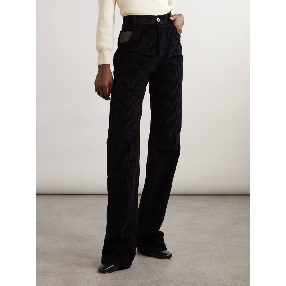 Bottega Veneta Corduroy Pants in Midnight Blue 38 New Womens Trousers - Picture 14 of 17